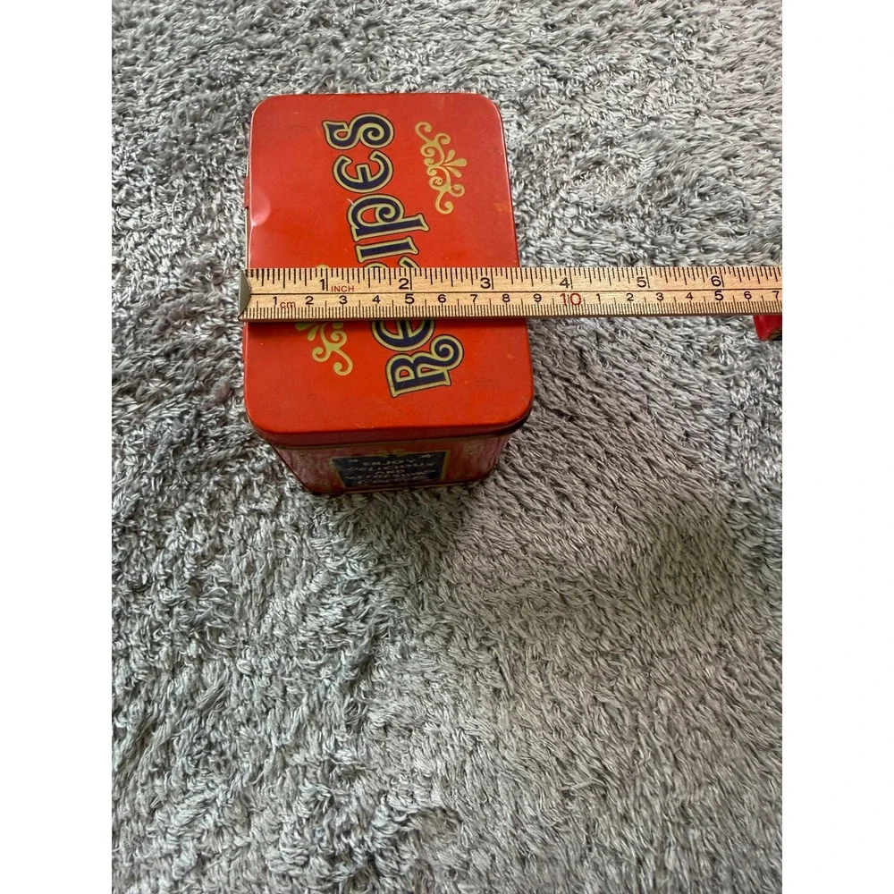 Coca-Cola Unisex Vintage Style Recipe Tin Box OS Red Metal Advertising Graphic